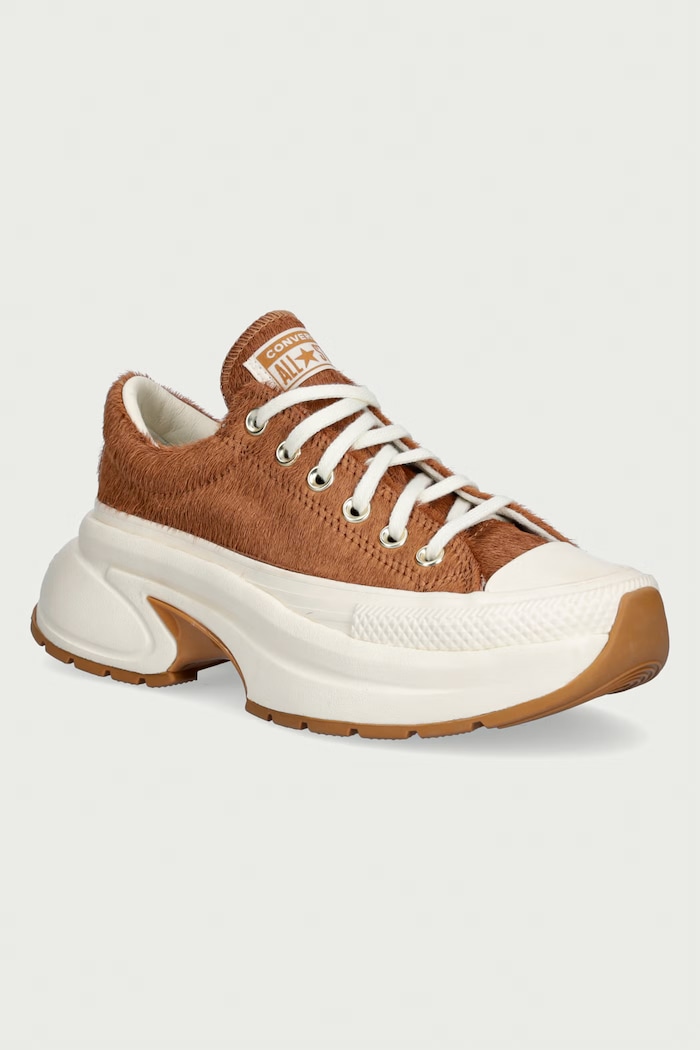 Converse Run Star Crush Pony Hair plimsolls Women's leather Low