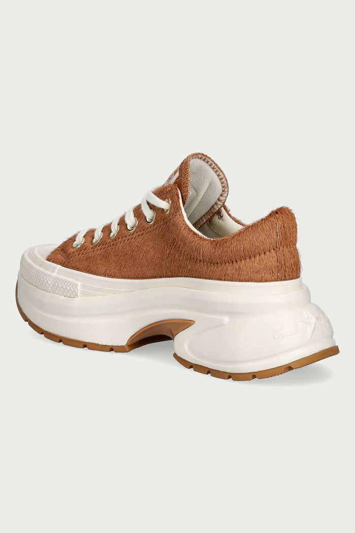 Converse Run Star Crush Pony Hair plimsolls Women's leather Low — photo 3