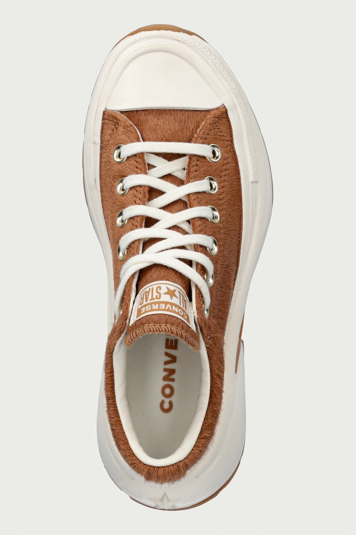 Converse Run Star Crush Pony Hair plimsolls Women's leather Low — photo 4