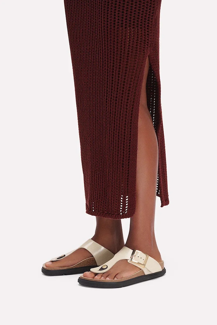 Birkenstock Gizeh DB LENA flip-flops flat heeled Women's leather — photo 6