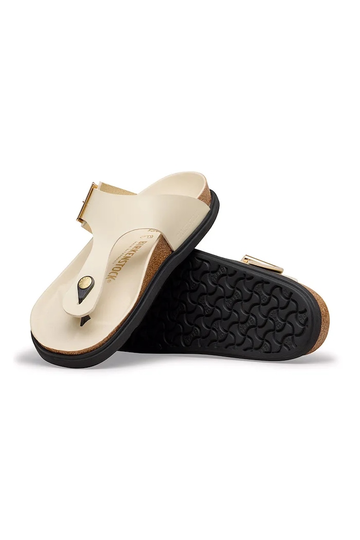 Birkenstock Gizeh DB LENA flip-flops flat heeled Women's leather — photo 4