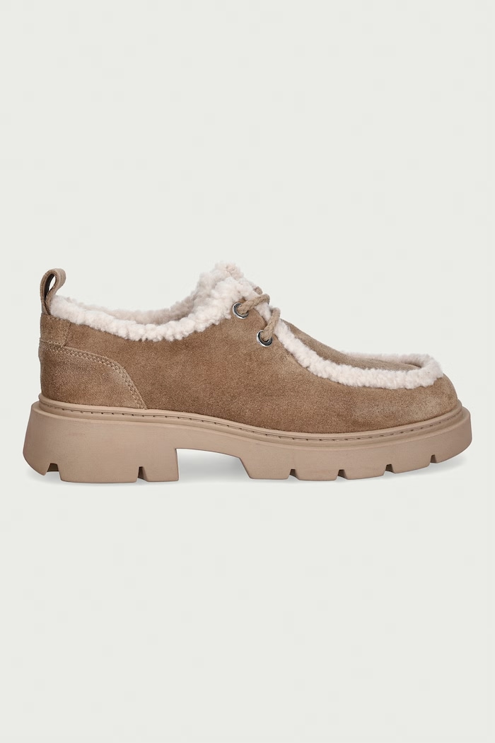 Inuikii Mocabee Curly dress shoes on the platform Women's suede — photo 2