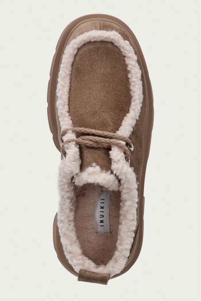 Inuikii Mocabee Curly dress shoes on the platform Women's suede — photo 4