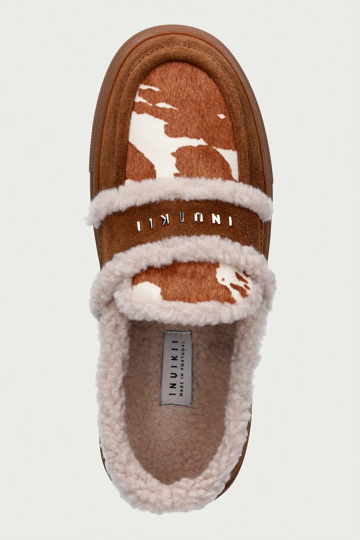 Inuikii Shearling Print moccasins Women's leather — photo 4
