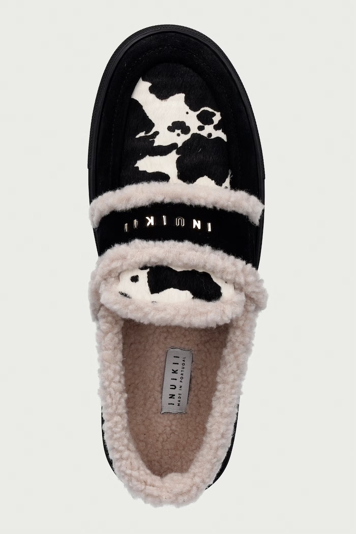 Inuikii Shearling Print moccasins Women's leather — photo 4
