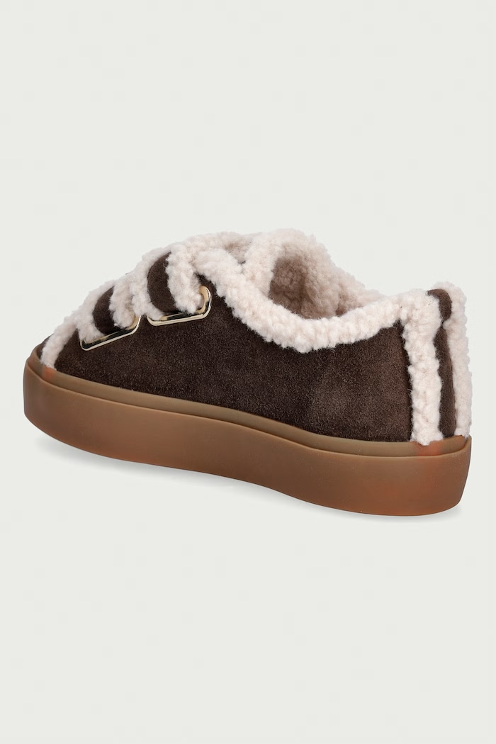 Inuikii Shearling Low Velcro Buckle sneakers Women's suede — photo 3