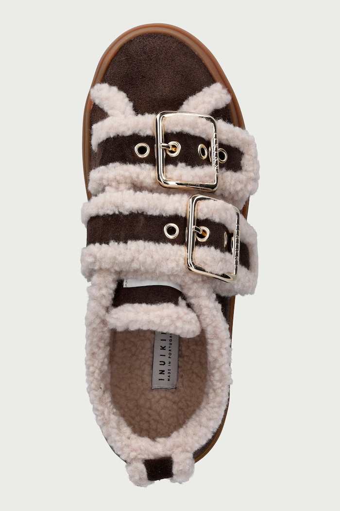 Inuikii Shearling Low Velcro Buckle sneakers Women's suede — photo 4