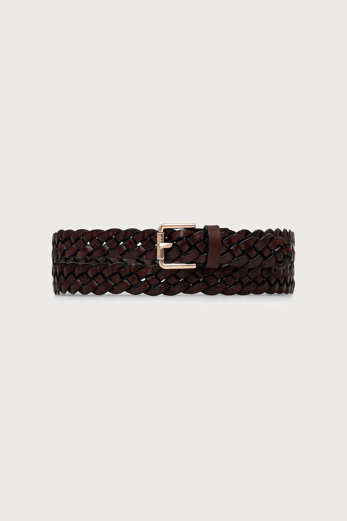 Max Mara braided belt leather Women's