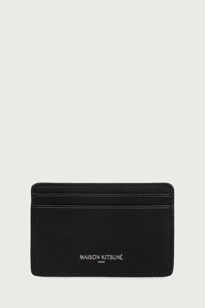 Maison Kitsuné Paris card holder leather