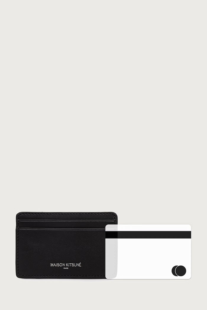 Maison Kitsuné Paris card holder leather — photo 4