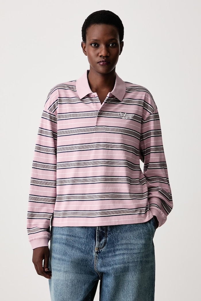 Carhartt WIP longsleeve Women's cotton Bronson Polo