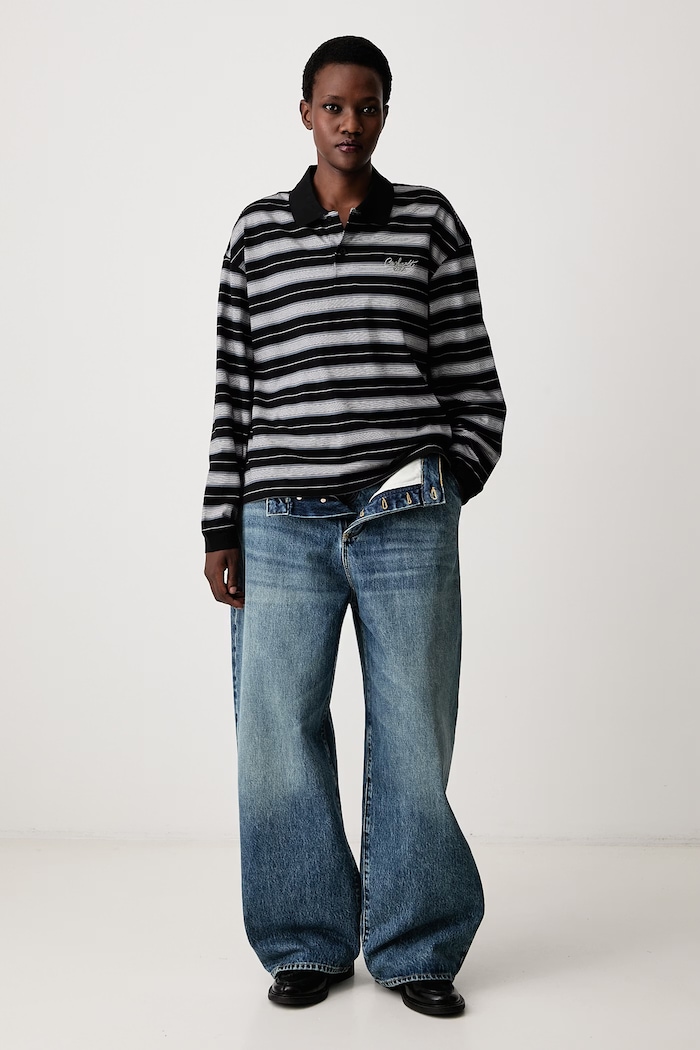Carhartt WIP longsleeve Women's cotton Bronson Polo — photo 2