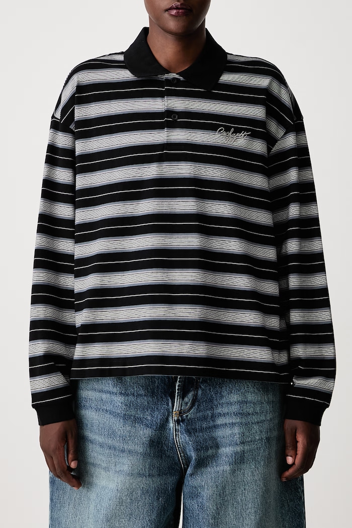 Carhartt WIP longsleeve Women's cotton Bronson Polo — photo 5