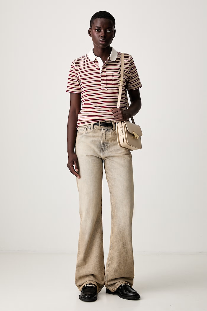 A.P.C. courtes rayee GOTS polo shirt cotton Women's — photo 2