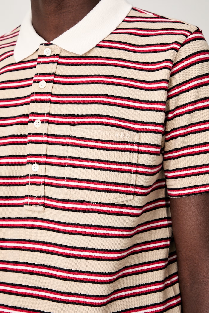 A.P.C. courtes rayee GOTS polo shirt cotton Women's — photo 6