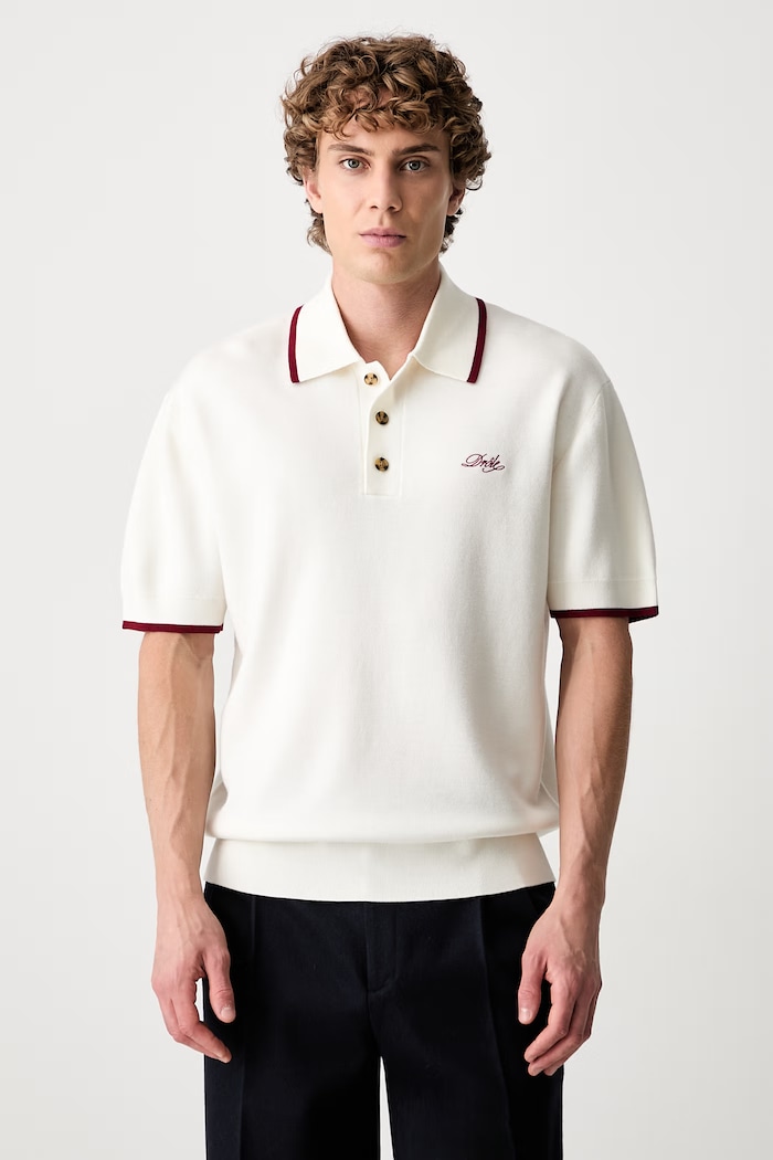 Drôle de Monsieur sweater-style polo shirt wool Men's