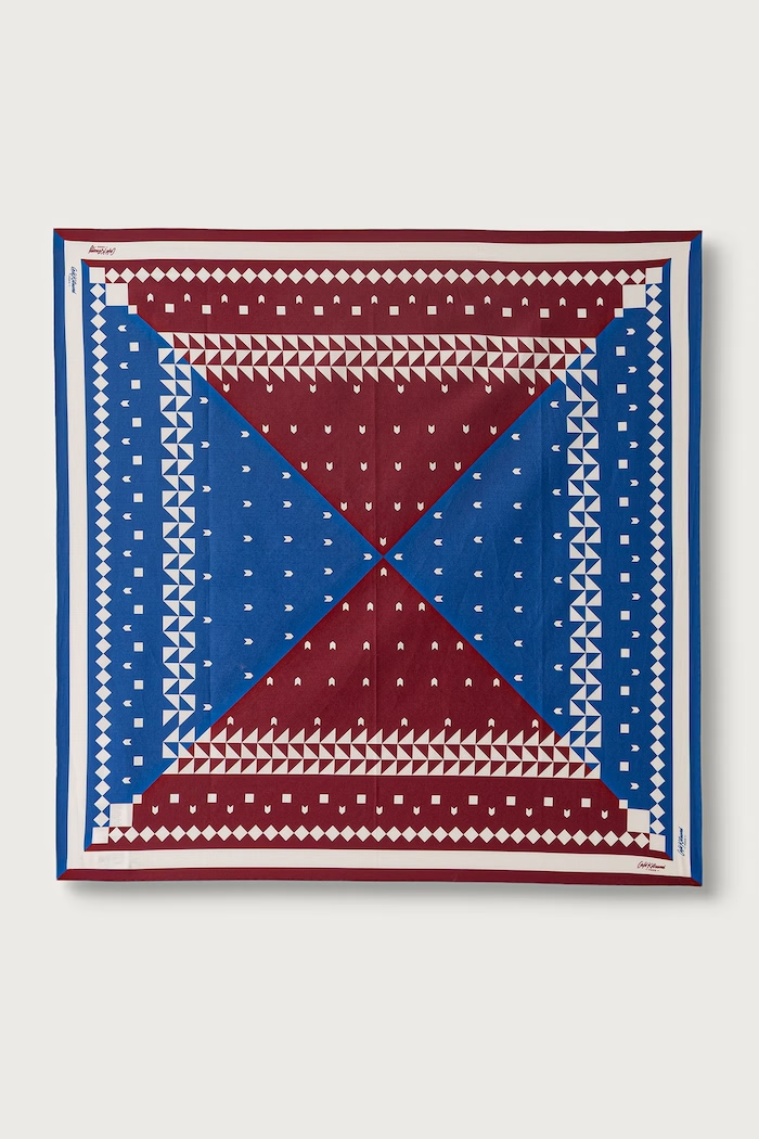 Café Kitsuné Bandana neck scarf cotton