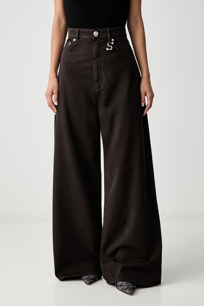 Sportmax Siamese wide leg jeans Women's