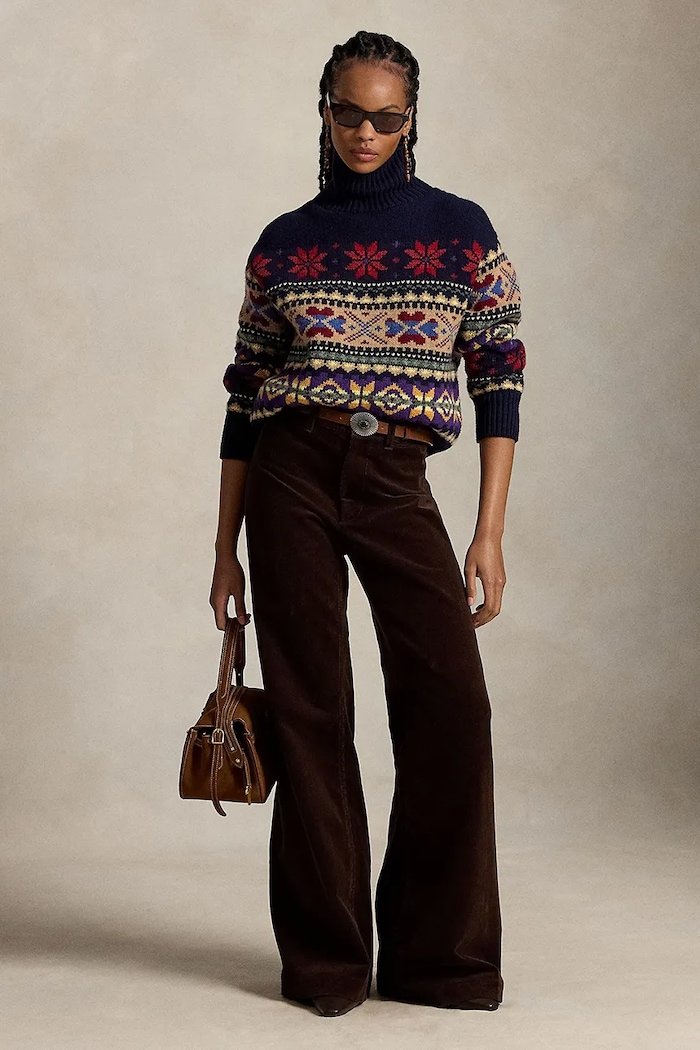 Polo Ralph Lauren flare trousers with cotton Women's — photo 3
