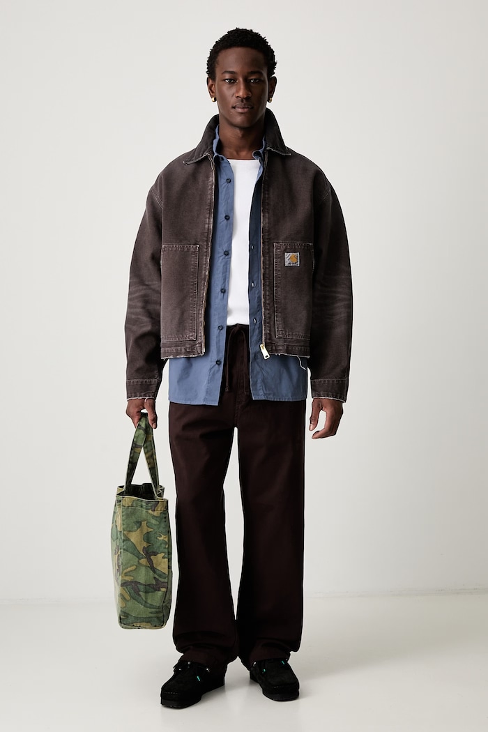 Carhartt WIP Floyde Pant trousers cotton with elastane Men's — photo 5