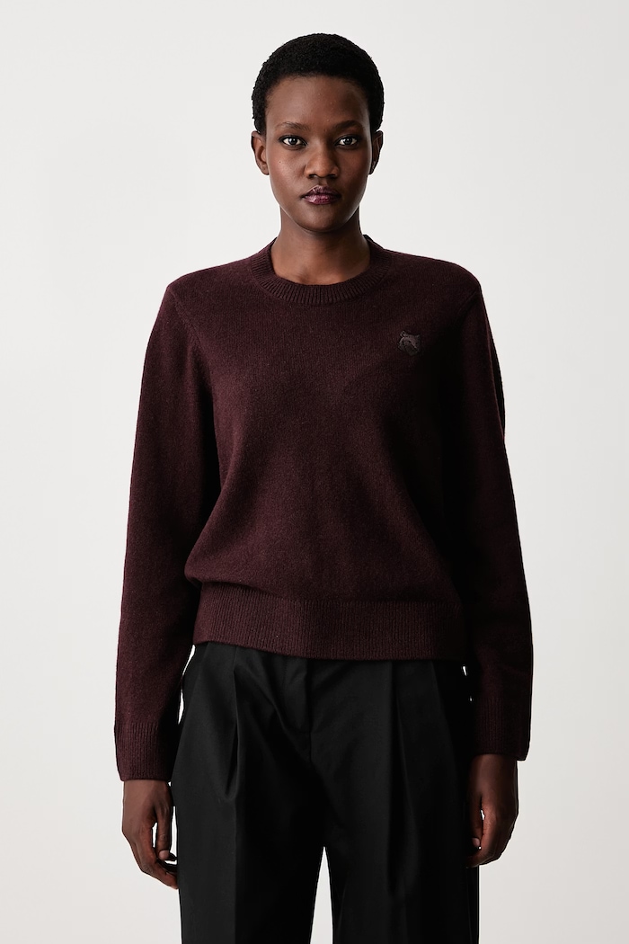 Maison Kitsuné Fox Head sweater wool Women's