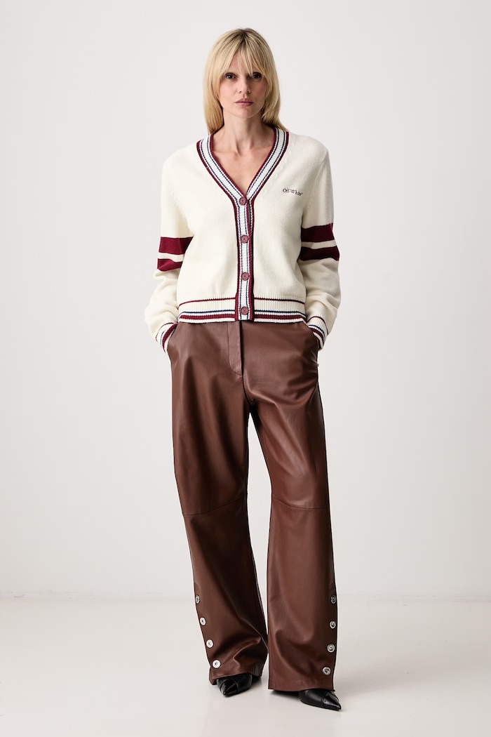 Off-White College Knit Crop cardigan with wool Women's — photo 2