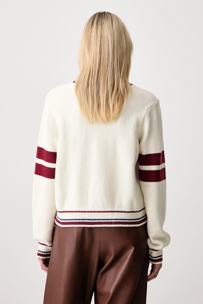 Off-White College Knit Crop cardigan with wool Women's — photo 3