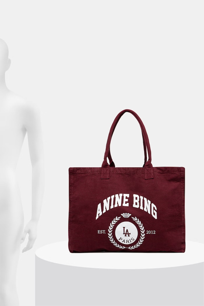 Anine Bing LEO tote bag women's cotton — photo 6