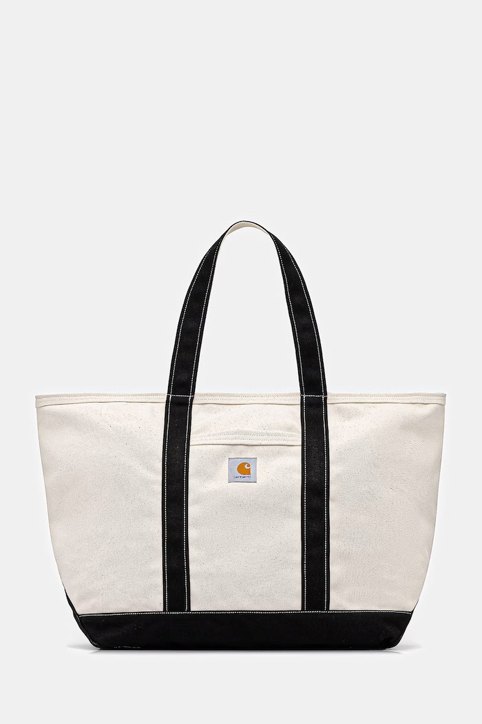 Carhartt WIP Canvas Beach Tote shopper bag Women's with cotton