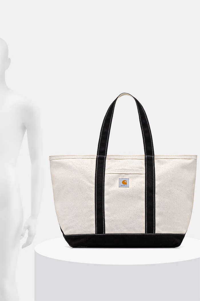 Carhartt WIP Canvas Beach Tote shopper bag Women's with cotton — photo 6