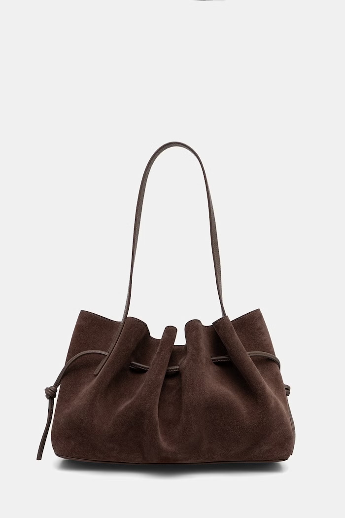 Yuzefi SCALLOP SHOULDER bag Women's suede