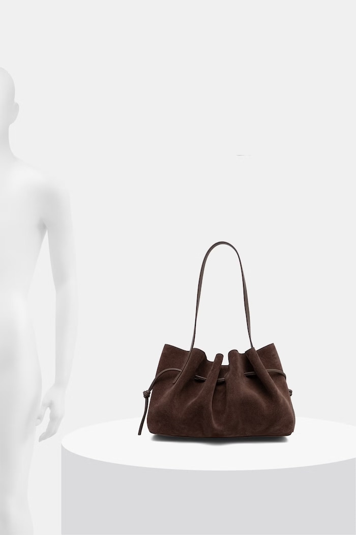 Yuzefi SCALLOP SHOULDER bag Women's suede — photo 6