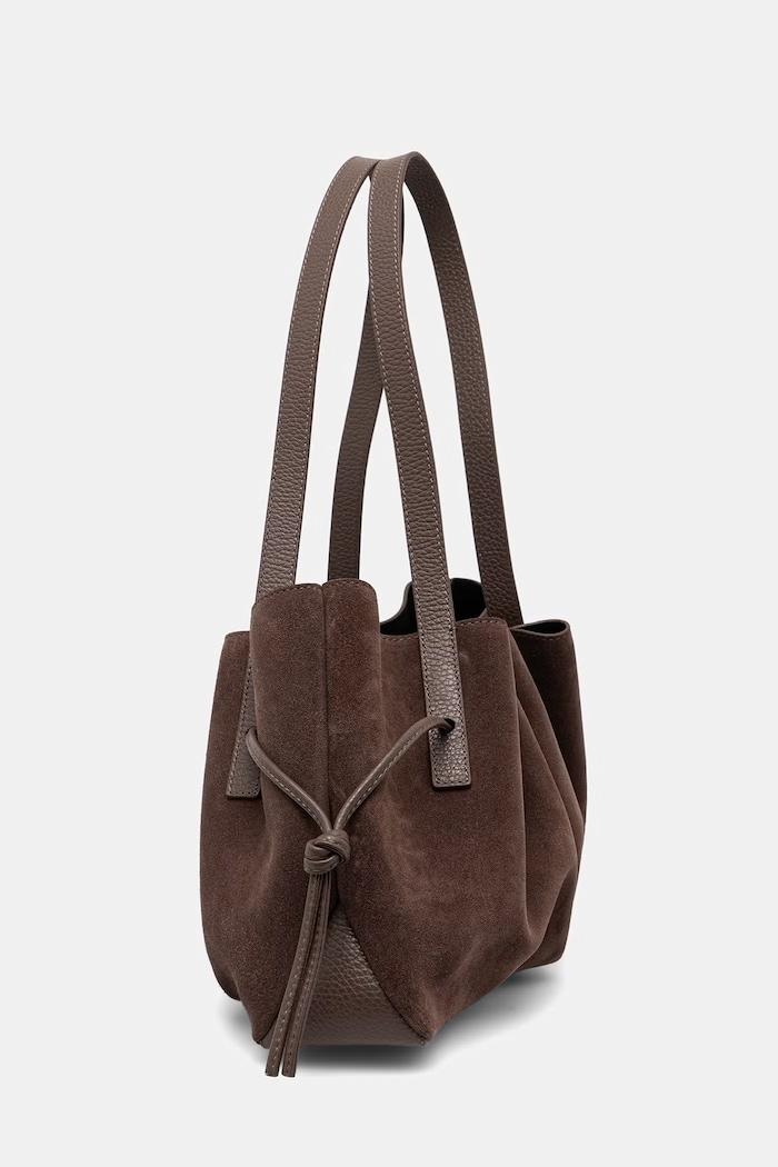 Yuzefi SCALLOP SHOULDER bag Women's suede — photo 2