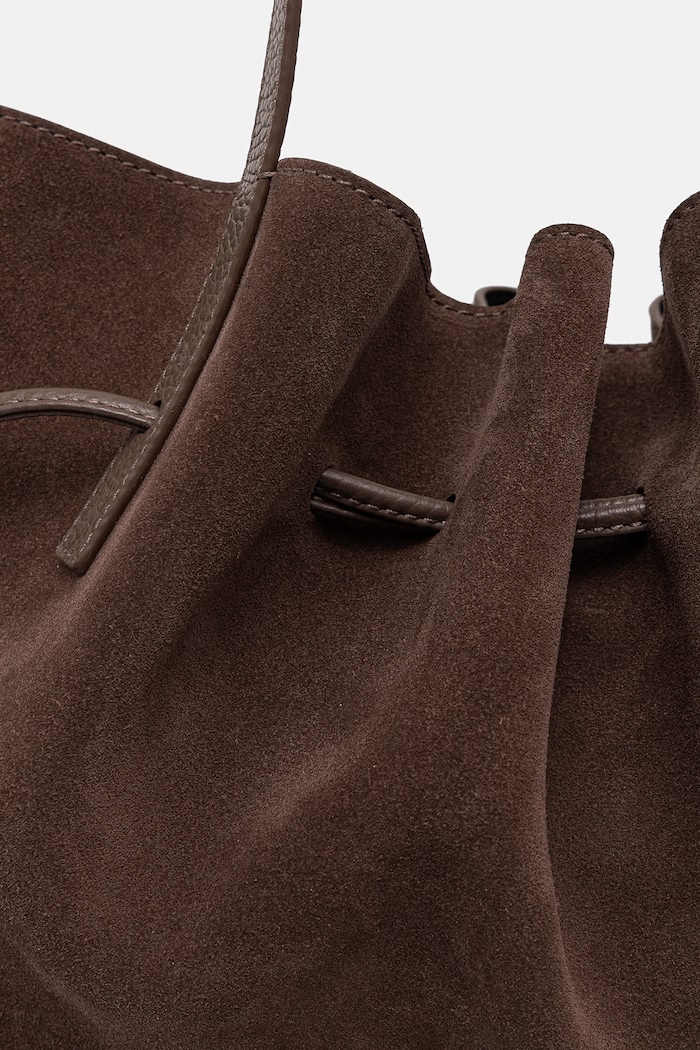 Yuzefi SCALLOP SHOULDER bag Women's suede — photo 4