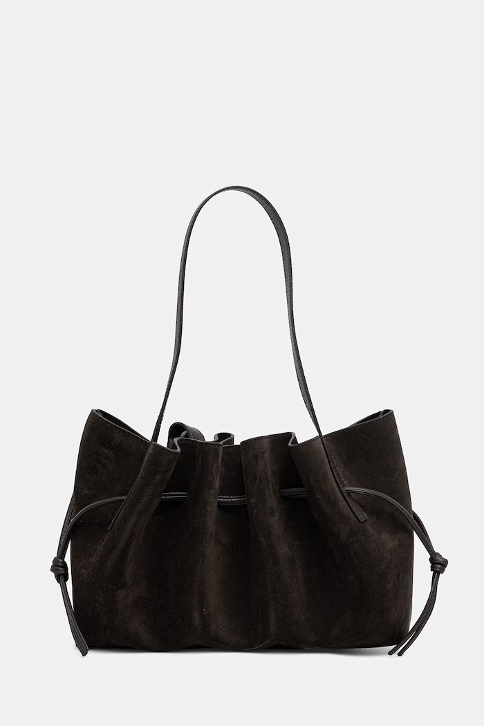 Yuzefi SCALLOP SHOULDER hobo bag Women's suede