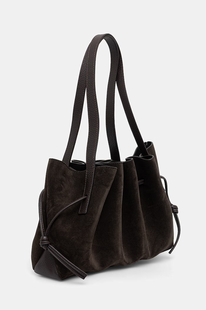Yuzefi SCALLOP SHOULDER hobo bag Women's suede — photo 2