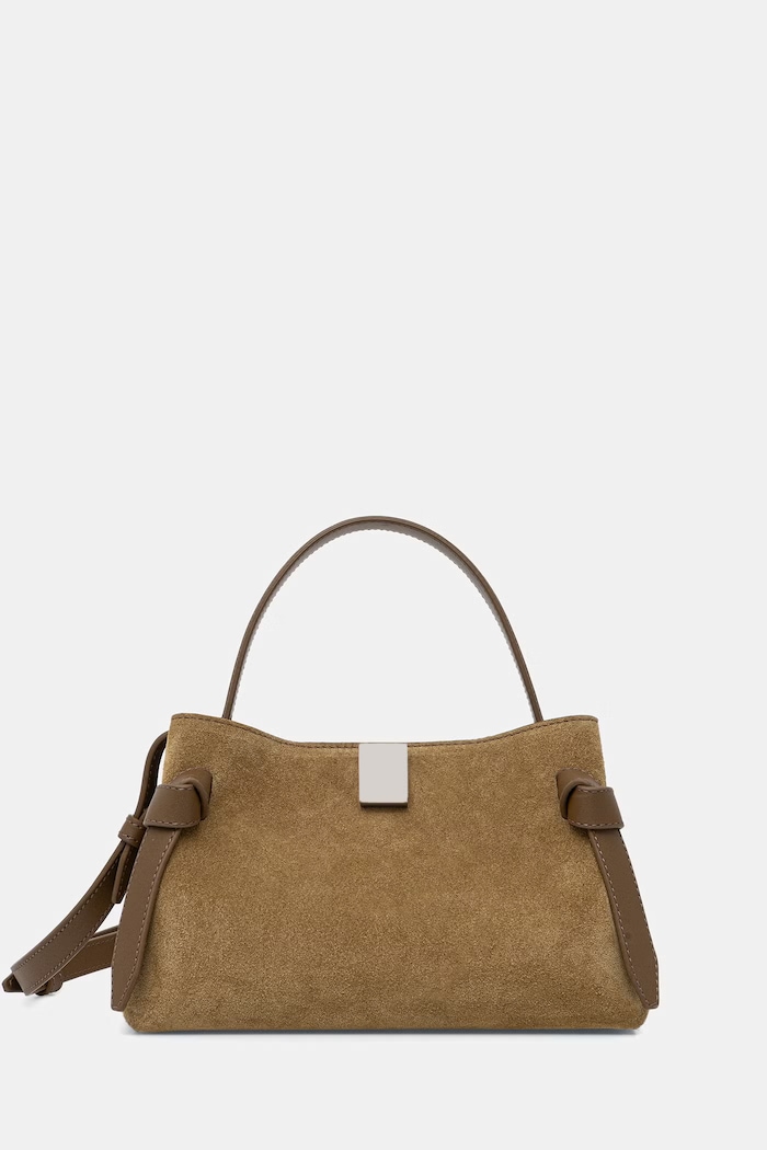 Yuzefi GYOZA MINI crossbody bag women's suede