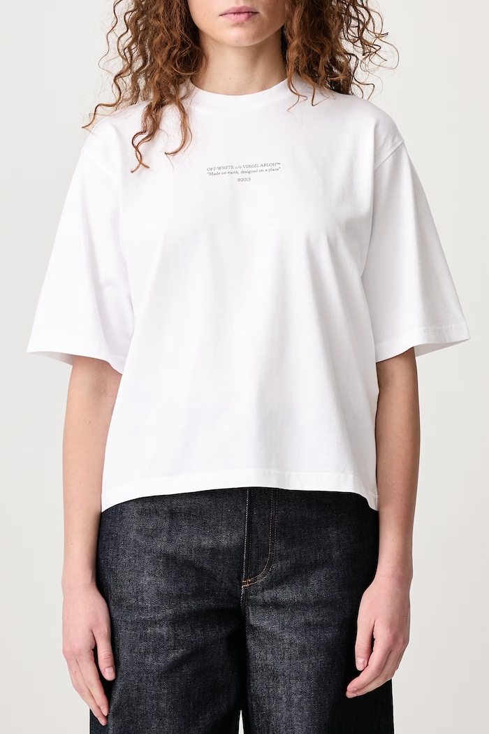 Off-White Statement Boxy t-shirt cotton Women's — photo 5