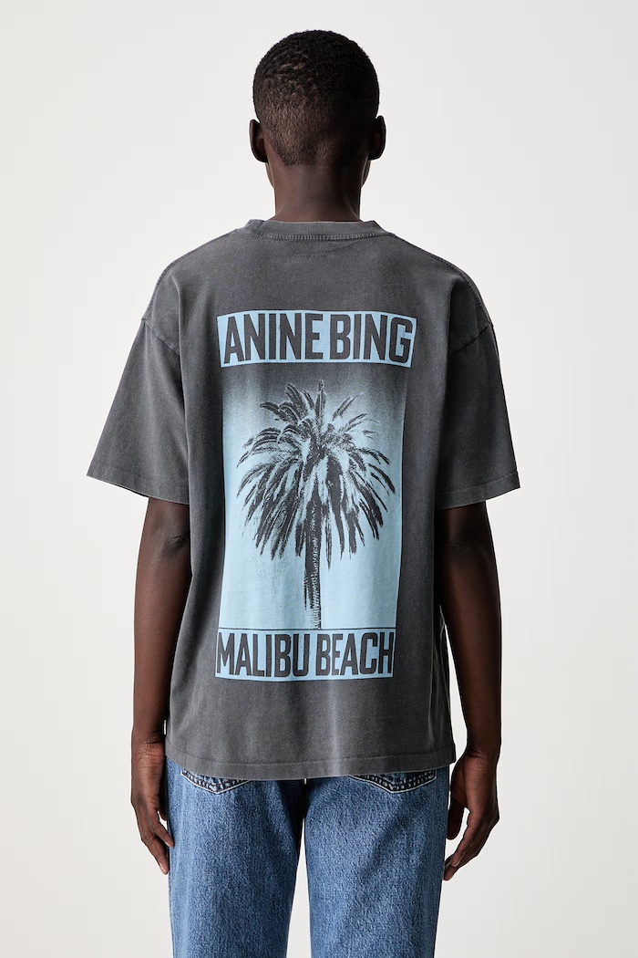 Anine Bing CADE TEE PALM t-shirt cotton Women's