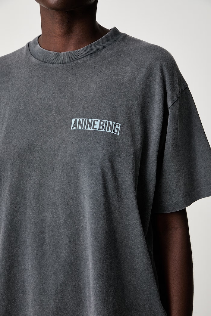 Anine Bing CADE TEE PALM t-shirt cotton Women's — photo 6
