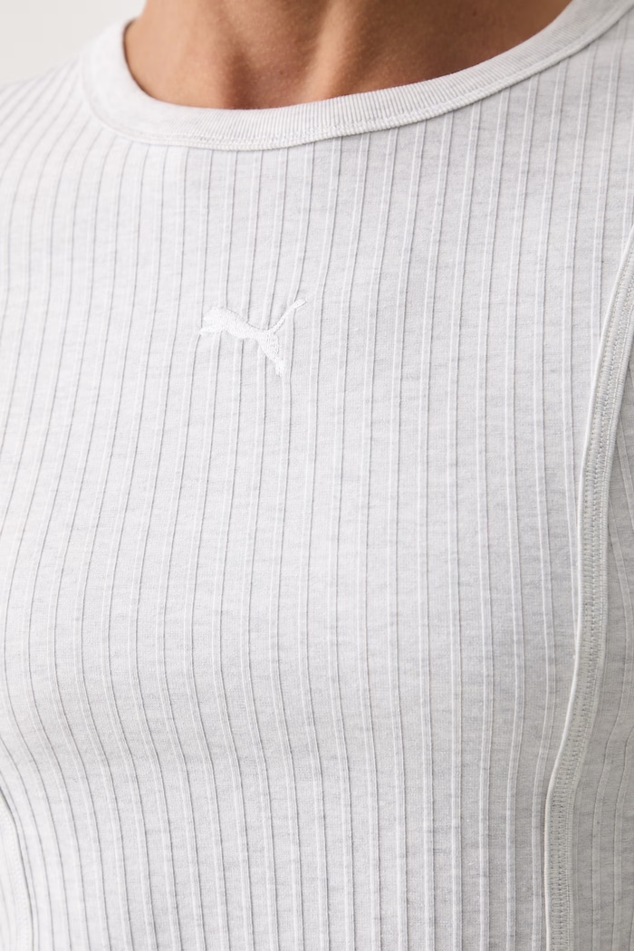 Puma Essentials Ribbed crop top Women's — photo 5