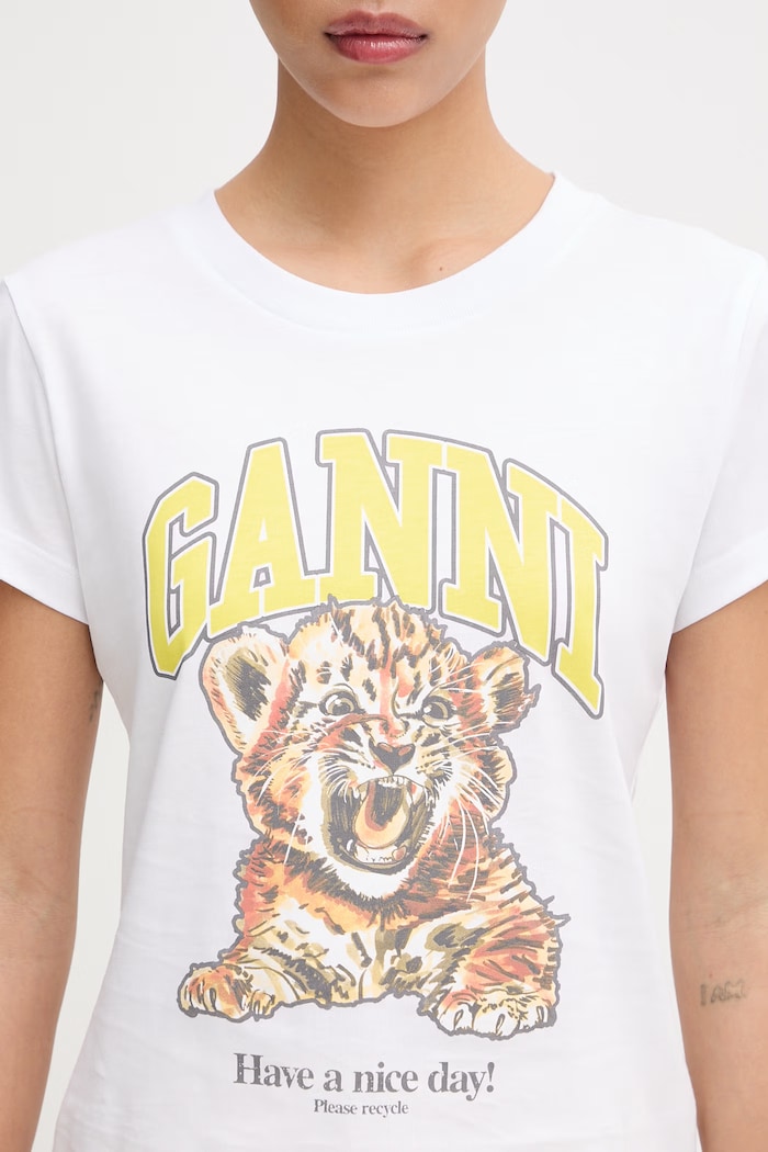 GANNI t-shirt cotton Women's — photo 4