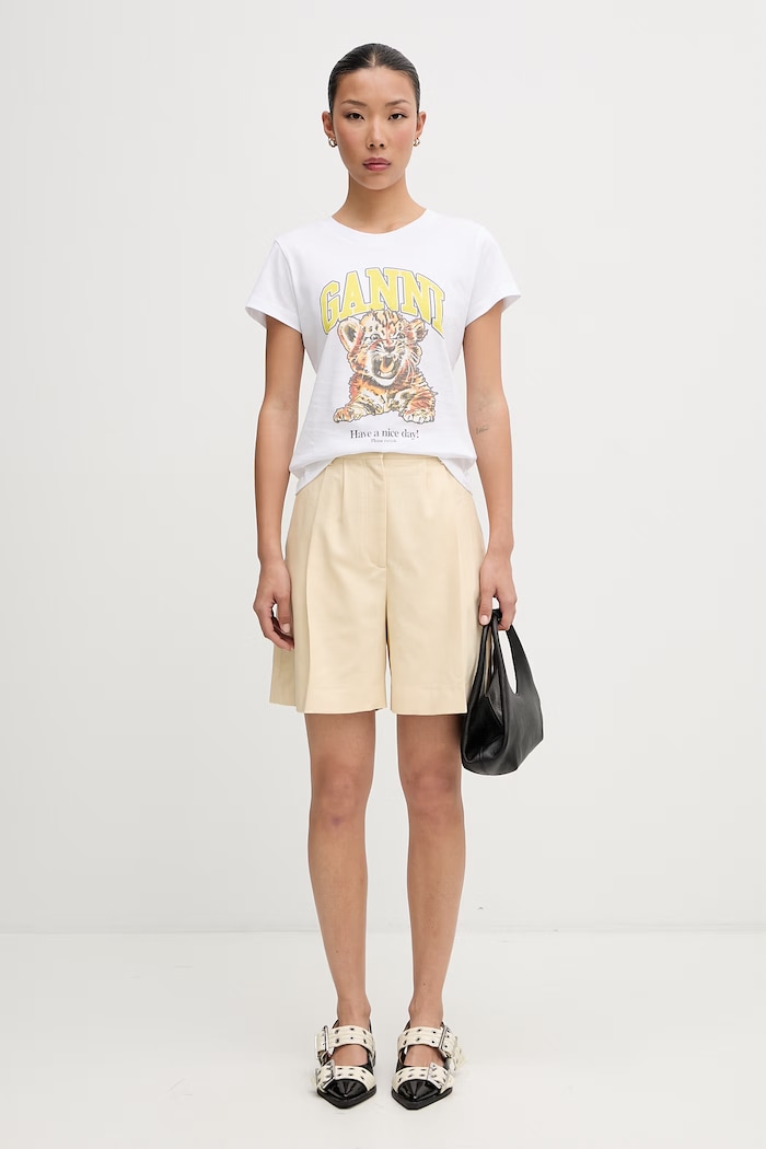 GANNI t-shirt cotton Women's — photo 5