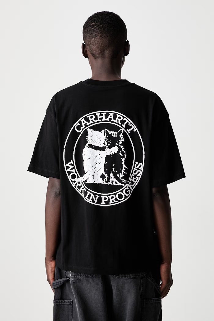 Carhartt WIP W S/S Hugging Cats t-shirt cotton women's