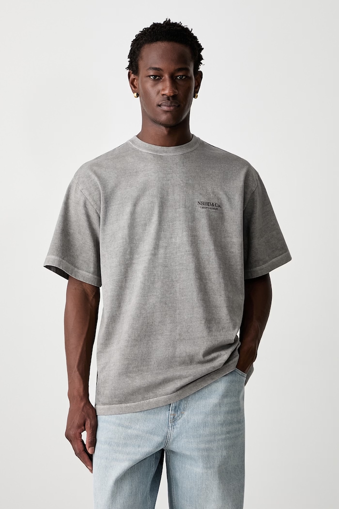 Neighborhood t-shirt cotton Men's