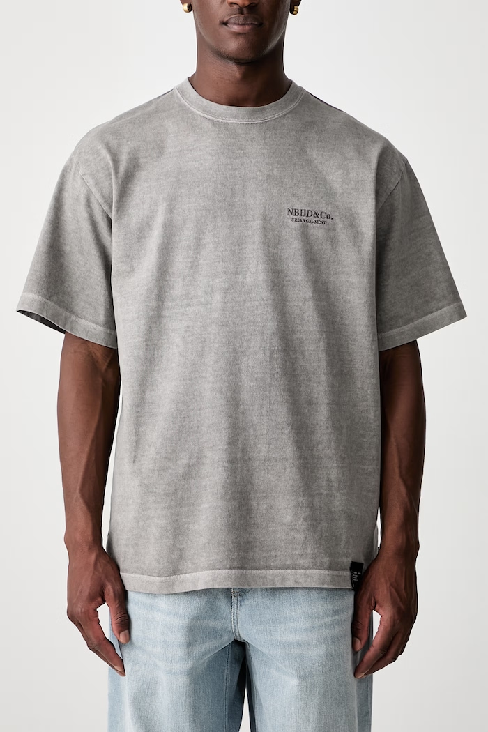 Neighborhood t-shirt cotton Men's — photo 5