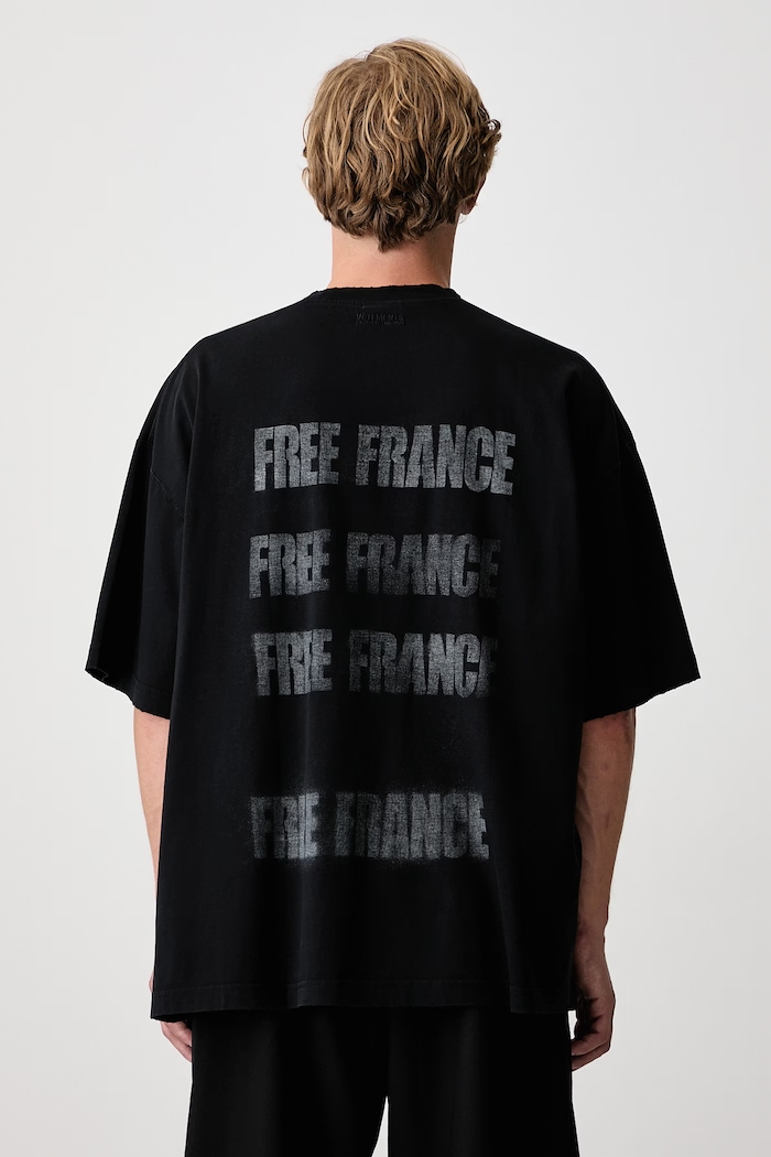 Vetements Free France oversize t-shirt cotton men's