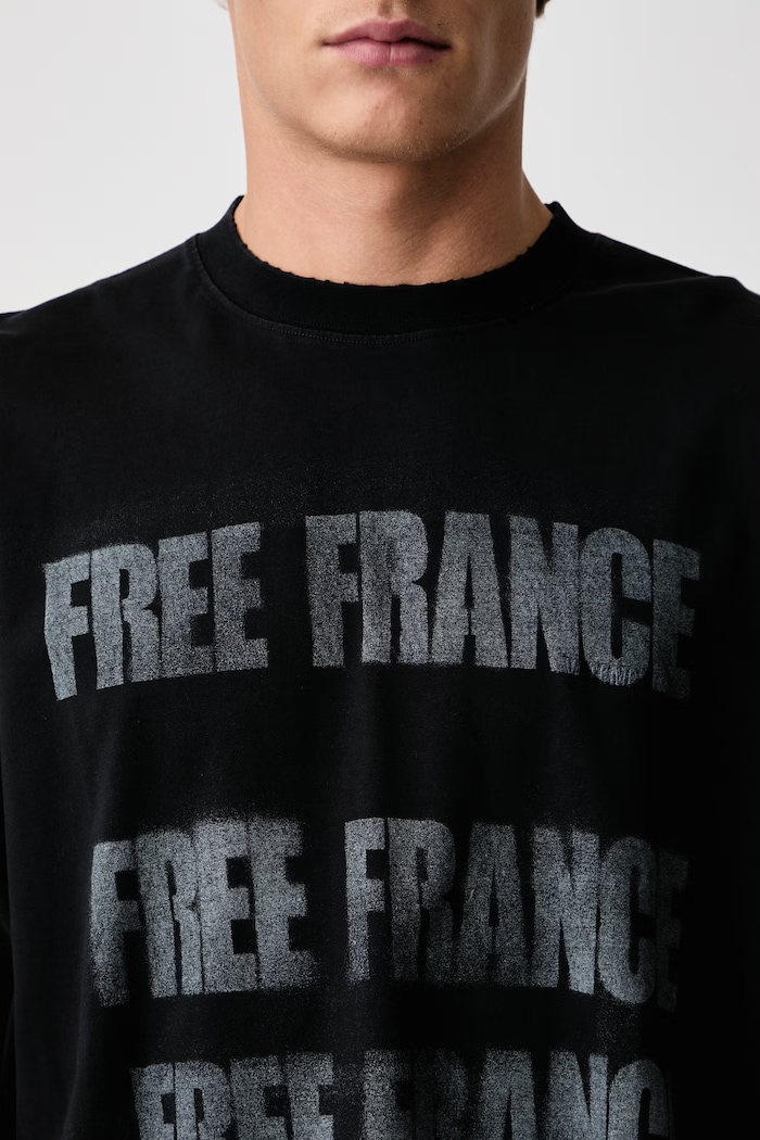 Vetements Free France oversize t-shirt cotton men's — photo 6