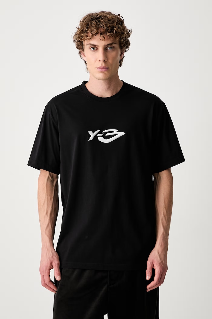 Y-3 LOGO LS TEE t-shirt cotton Men's