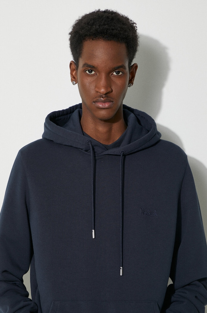 Woolrich sweatshirt Logo Script Hoodie — photo 5